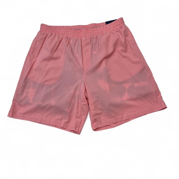 NWT Simply Southern Performance Stretch Men’s Pink Lined Drawstring Shorts L - Picture 1 of 5